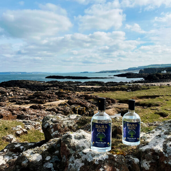 Dara Gin and Scottish coastline